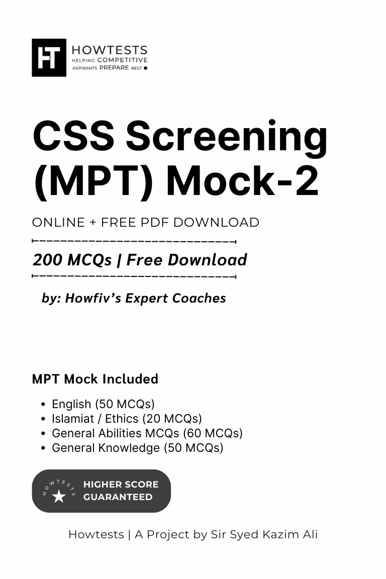CSS Screening (MPT) Mock 2
