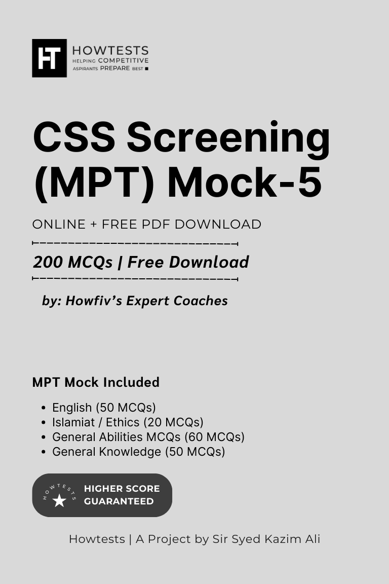 CSS Screening (MPT) Mock 5