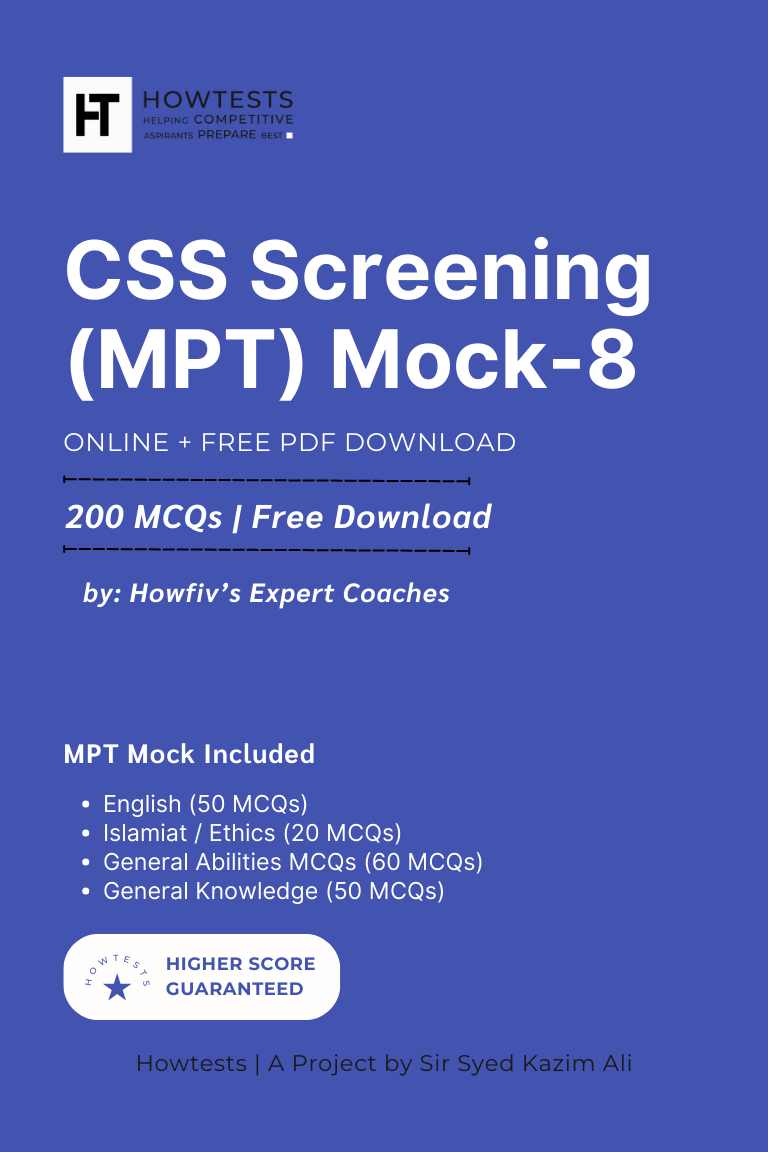 CSS Screening (MPT) Mock 8