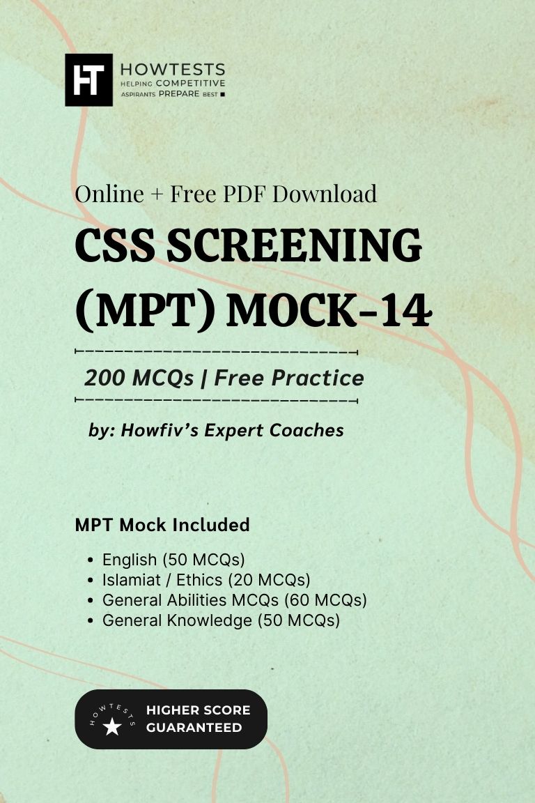 CSS Screening (MPT) Mock 14
