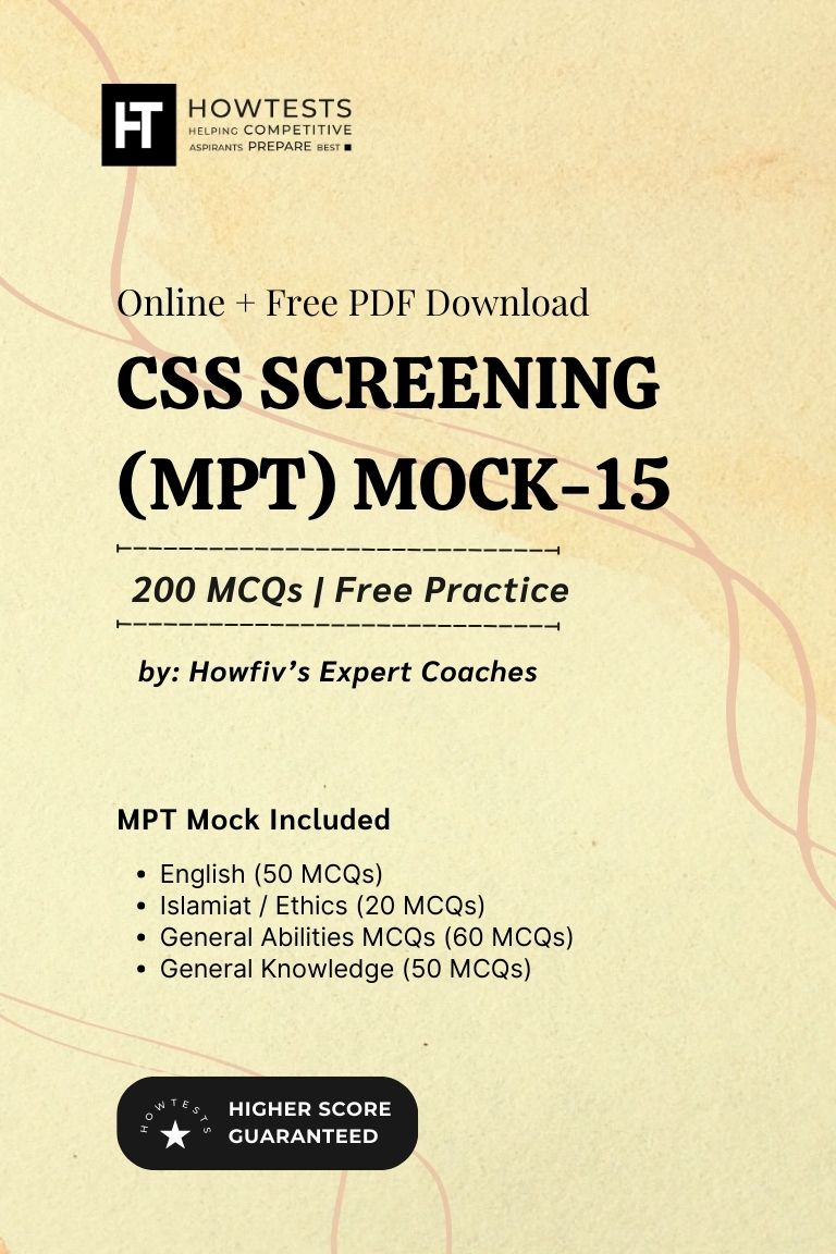 CSS Screening (MPT) Mock 15